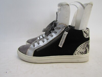 Blondo Womens Size 9.5 M Black Gray Suede Laces Ankle Fashion Boots Booties