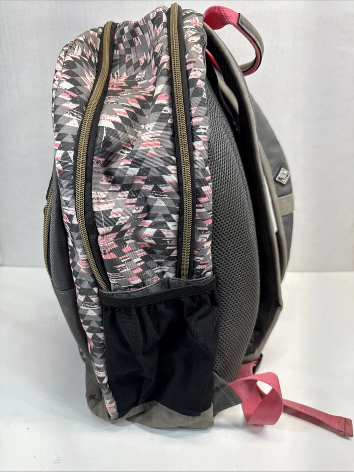 Kelty Built Boulder CO Mochila Occidental Azteca Bolso Bandolera Cartera Rosa Gris Gamuza Foto 4 de 4