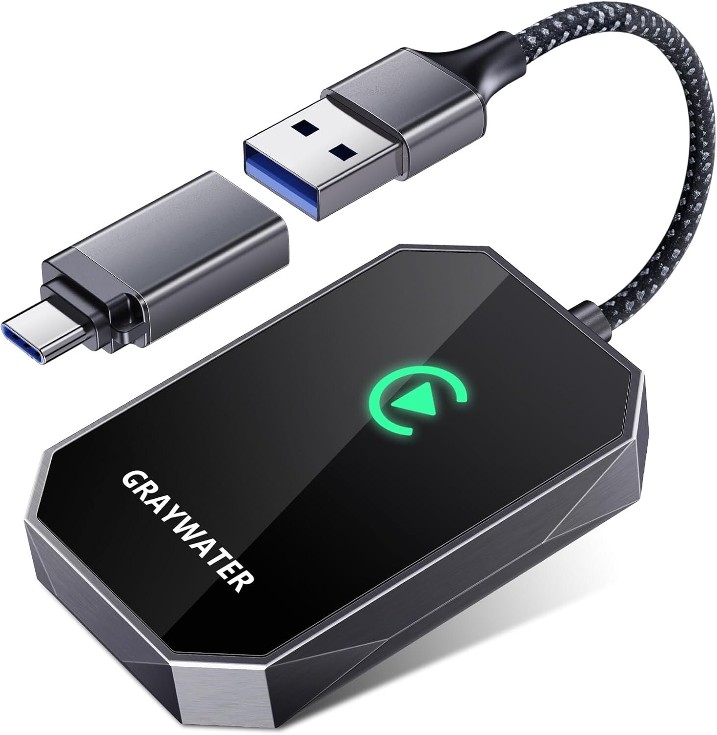 GRAYWATER Wireless CarPlay Adapter,Convert OEM Wired to Wireless Car Play Dongle