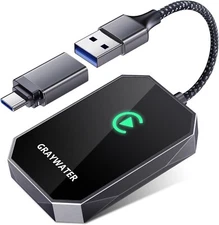 GRAYWATER Wireless CarPlay Adapter,Convert OEM Wired to Wireless Car Play Dongle
