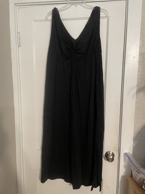 Stan Herman Black Tank Top Long Sundress Size 3X