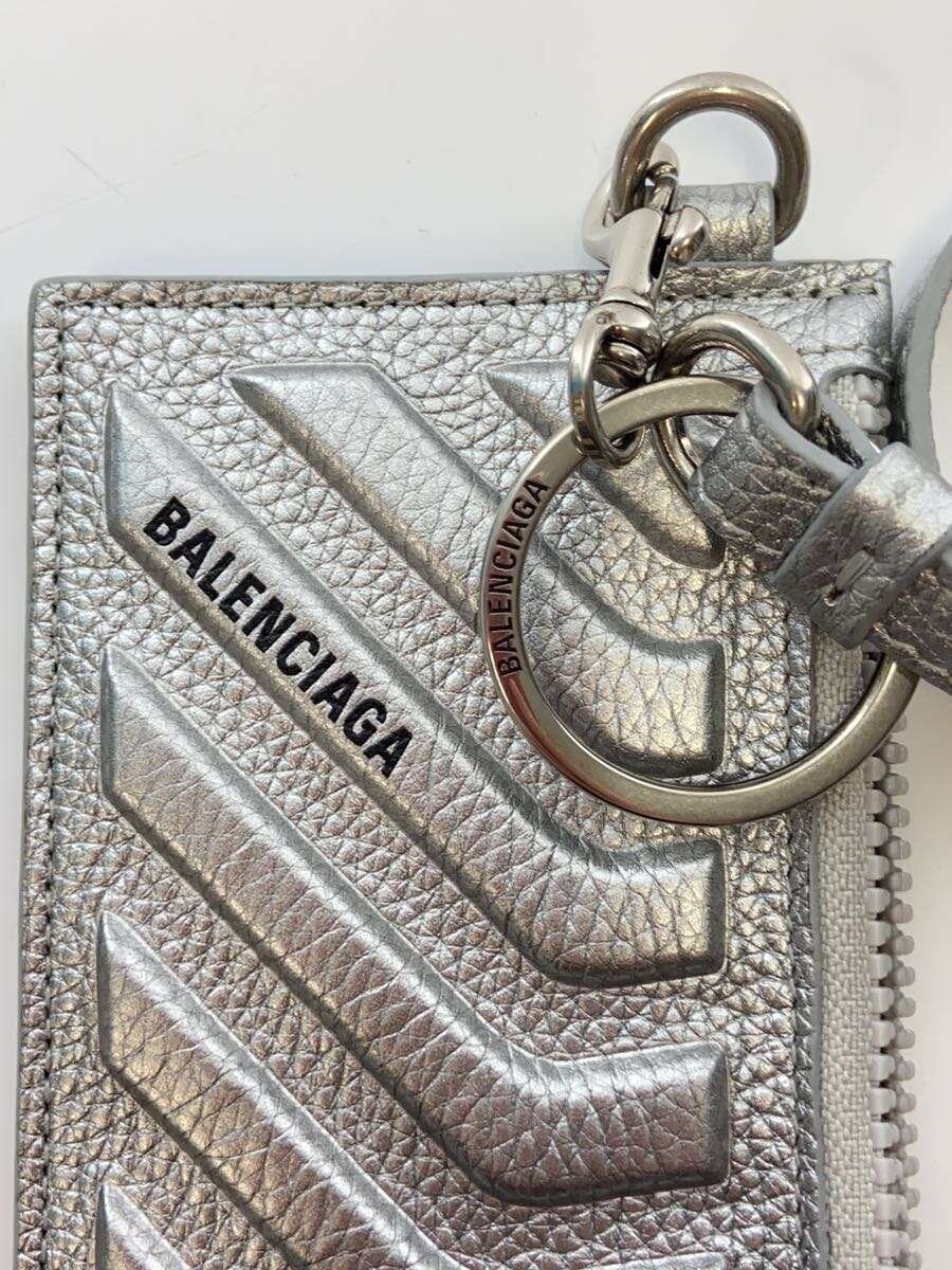 BALENCIAGA SLV Plain Card Case for Men, 6834252103I, Grained Leather Coin and Ca thumbnail 7