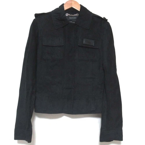 Giacca militare Gucci Last Tom Ford taglia 40 nera donna buone condizioni