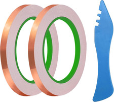 1/4 Inch Copper Foil Tape for Stained Glass 2 Roll