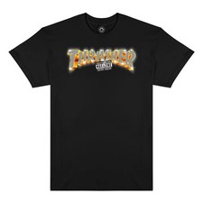 Thrasher Magazine EXPLICIT LOGO Skateboard T Shirt BLACK