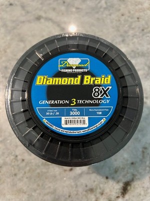 Diamond Braid Generation III 8X Braided Line - Blue - 30lb - 3000yd