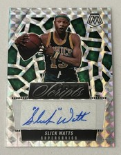 2024-25 Mosaic NBA Slick Watts Scripts Auto Prizm Seattle SuperSonics #MS-SLK
