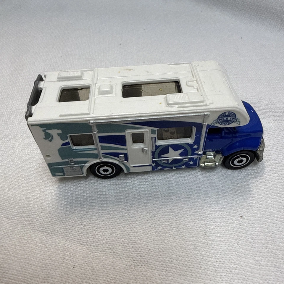 2008 Matchbox кемпинг приключения MBX мотор дома (синий/белый) - свободного - Изображение 3 из 4