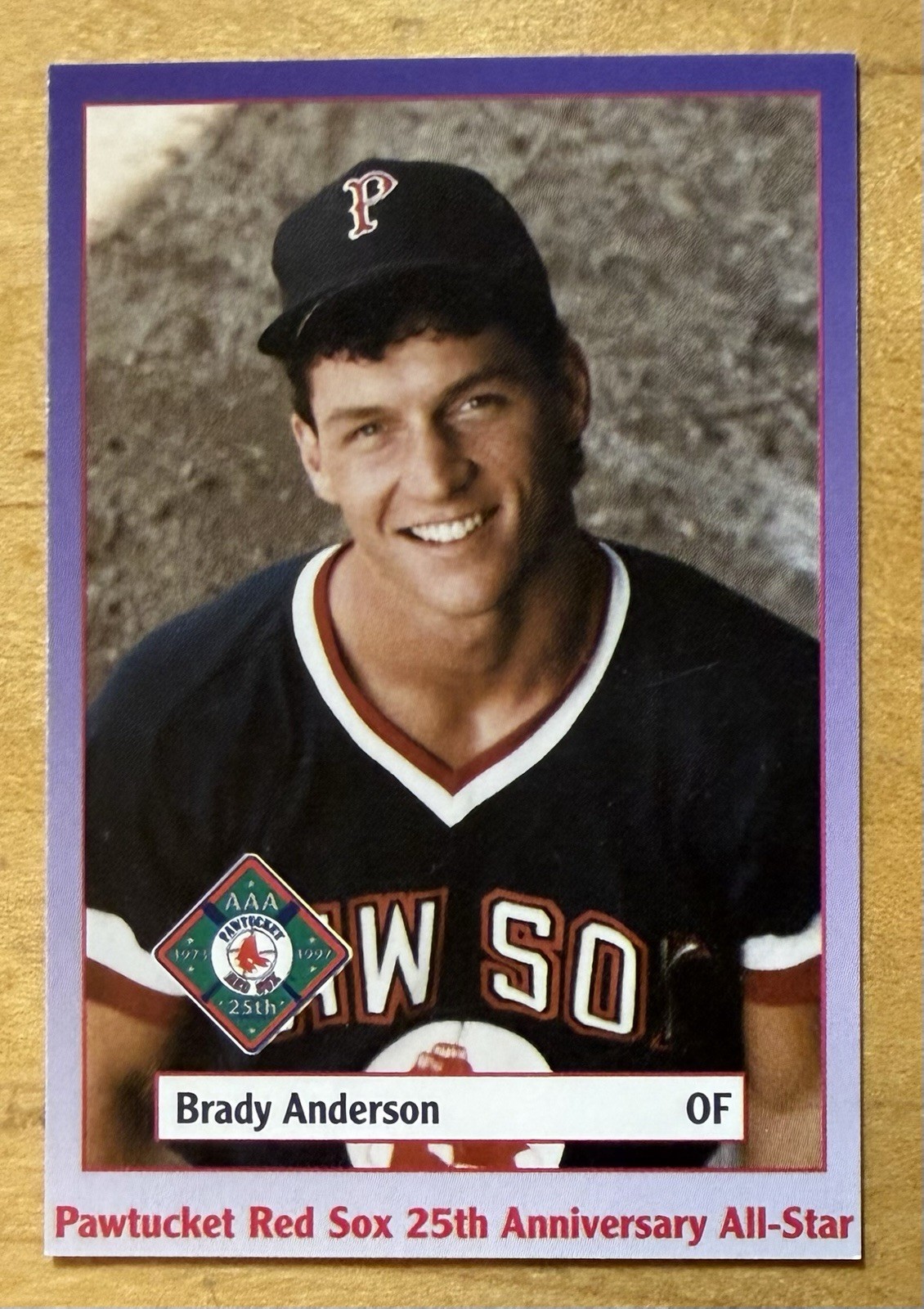 Brady Anderson Rookie 1989 Pawtucket Red Sox 25th Anniversary Minor League NM+