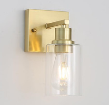 EMONG Gold Bathroom Light Fixture, Brushed Brass Vanity Light 205