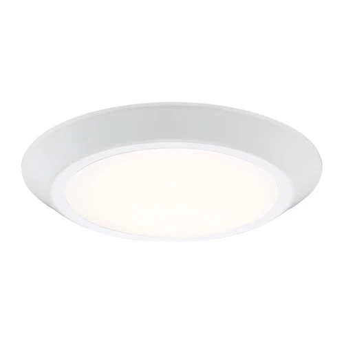 Quoizel VRG1608 Verge 8"W LED Flush Mount Ceiling Fixture - Nickel - Picture 9 of 12