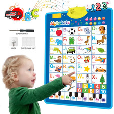 Talking Alphabet Wall Chart Kids Educational Toy ABC 123 Music Learning