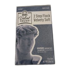 FolkArt Velvet Crush   2 Step Flock Kit Blue   Velvety Soft Texture   New Seal