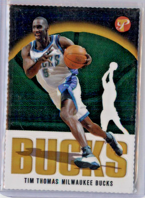 2003-04 Topps Pristine Gold Refractor Tim Thomas #58 92/99 MILWAUKEE BUCKS