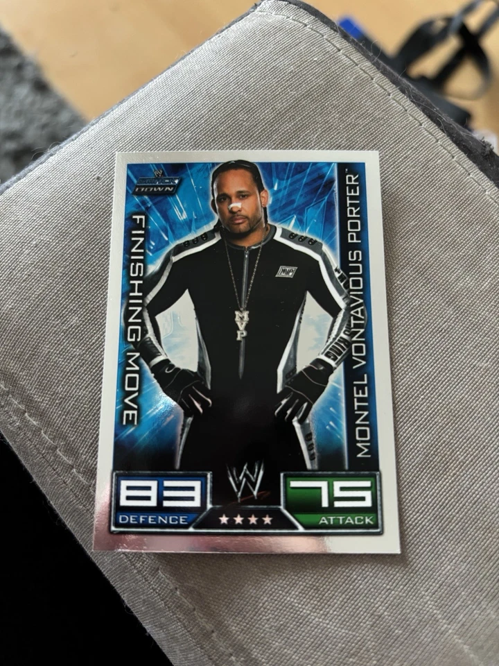 TOPPS SLAM ATTAX 2008 MONTEL VONTAVIOUS PORTER #FINISHING MOVE #CATCH #SMACKDOWN - Photo 1/2