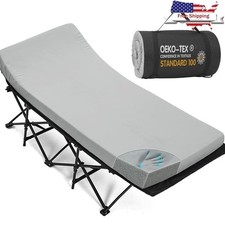 Memory Foam Portable Mattress Waterproof Non-Slip Camping Sleeping Pad Travel US