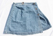 American Eagle Vintage wrap around short jeans skirt size 8