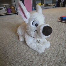 Disney Parks Store 12  Bolt White Lightning Dog Character Plush Stuffed Animal