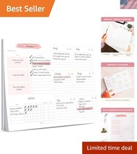 Weekly Planner Notepad   Undated Weekly To Do List Notepad for School, Home ...