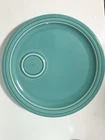 Fiesta Turquoise Welled Snack Plate, Homer Laughlin Specialty Plate