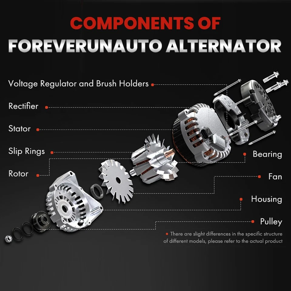 Alternador para Hyundai Santa Fe 2005-06 Tiburon 2005-08 Tucson 05-09 2,7 L 11188 Foto 3 de 4