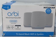 Netgear Orbi RBK763S AX5400 WiFi 6 Tri-Band Mesh System 3-Pack Router Satellites