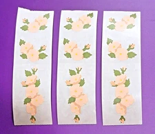 6 Rare Vintage 80's Mrs. Grossman's Wild Rose Garlands Sticker Mods Lot