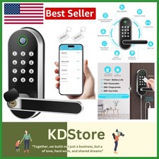 Smart Fingerprint Door Lock with Keypad Remote Access Keyless Convenience