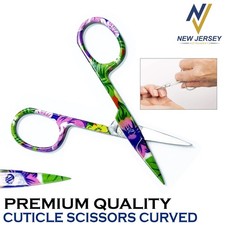 Finger Toe Nail Scissors Cuticle Clipper Curved Manicure Cutter German Grade