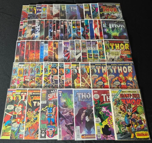 Huge Lot of 73 Thor Comic Books Vintage Marvel The Mighty God of Thunder Giant