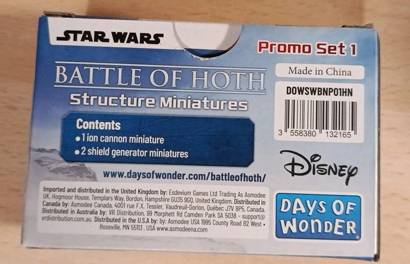 Star Wars Battle Of Hoth Promo Set 1 Structure Miniatures Days Of Wonder - Image 2 of 4