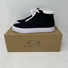 Oakley Banks High Canvas Shoes Black/White Men's Size 6