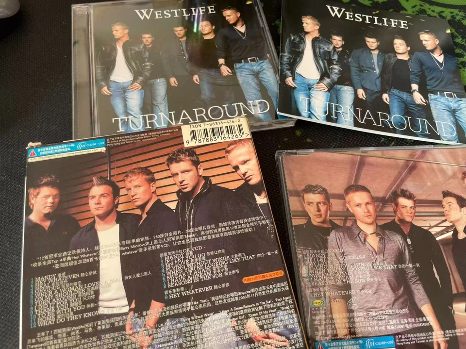 Westlife TURNAROUND Китай Первое Азиатское Издание Бумажная Обложка CD VCD Очень Редкая - Изображение 4 из 4