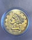 1882 $5 Gold Half Eagle Reeded Edge Pre-1933 US Coin Uncertified