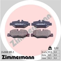 Zimmermann BremsbeläGe Hinten FüR Mercedes-Benz Vito Bus Vito/Mixto Kasten