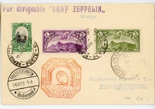P82/17 SAN MARINO 1932 ZEPPELIN COVER SIEGER 195 TO BRAZIL