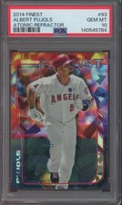 2014 Topps Finest Atomic Refractor #93 Albert Pujols 4/5 Gem Mint PSA 10