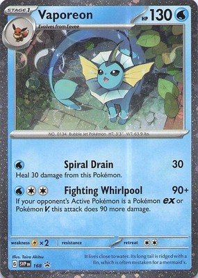 Vaporeon - (Cosmos Holo) Promo SV: Scarlet & Violet Promo Cards 168 NM Holo