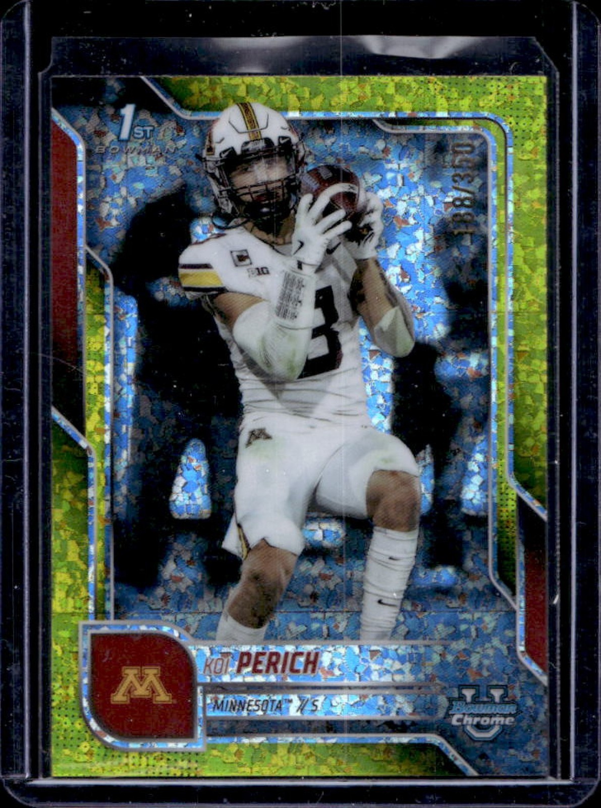 2025 Bowman Chrome U Koi Perich Yellow Mini-Diamond Refractor 1st #188/350