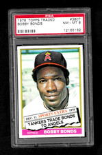 1976 Topps Traded Baseball #380T BOBBY BONDS Los Angeles Angels (2) PSA 8 NM-MT
