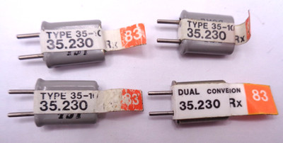 FUTABA CHANNEL 83 DUAL CONVERSION EMPFÄNGER KRISTALLE 35MHZ MENGE 4
