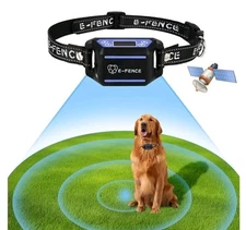 E-FENCE GPS Wireless Dog Collar Fence System, Electric Dog Collar Fence,Adjustab