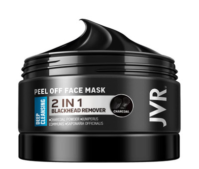 JVR Charcoal Peel Off Mask 4.23oz   Blackhead Remover, Deep Cleansing for Men