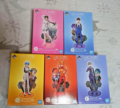 Ichiban Kuji Evangelion Figure Eva Pilot Gather! Prize Set of 5
