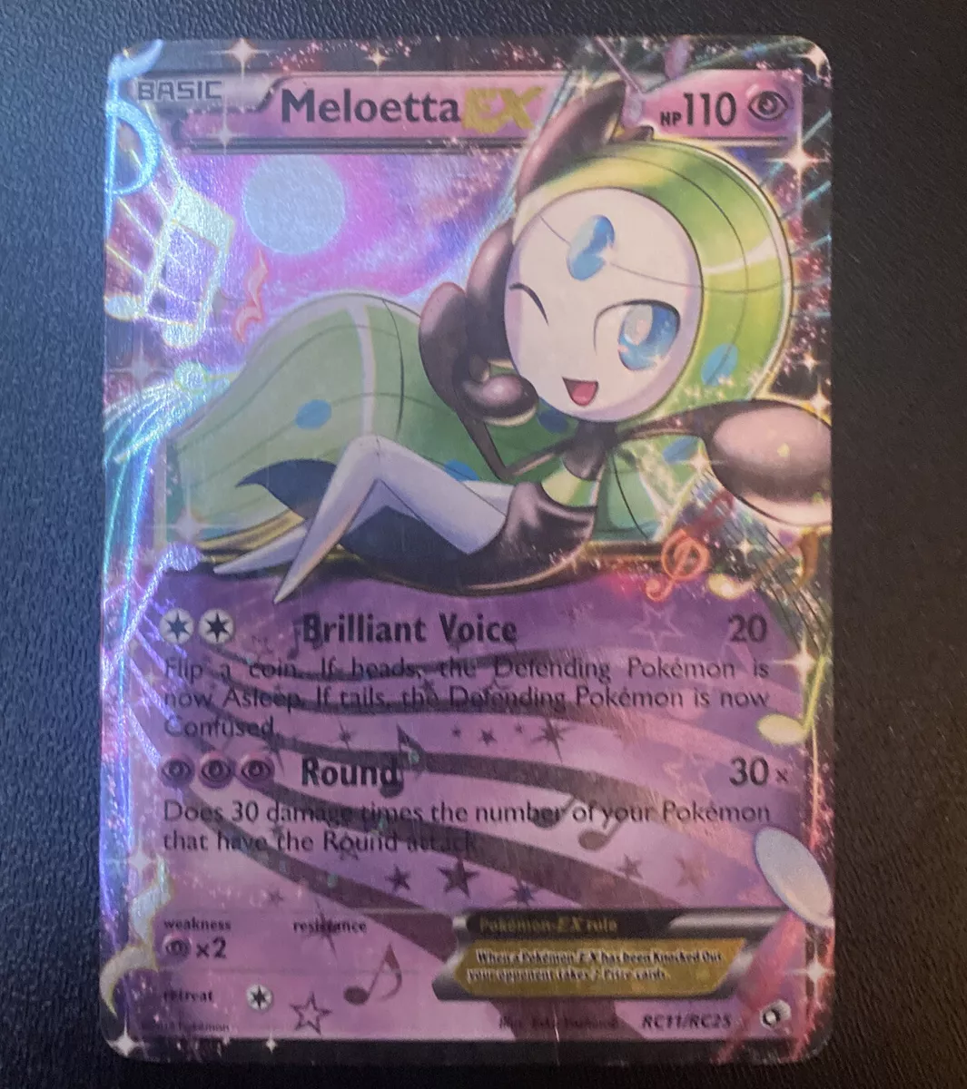 Pokémon TCG Meloetta EX RC11/RC25 Ultra Rare Black & White Legendary  Treasures