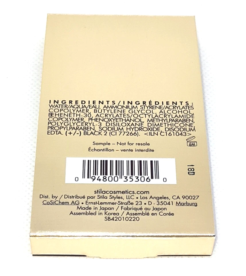 Delineador de ojos líquido impermeable Stila Stay All Day - negro intenso (tamaño de viaje) Foto 4 de 4