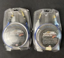 Pair of 2 Monster Cable Prolink Studiolink, Audio Interconnect 6m / 19.68 ft New
