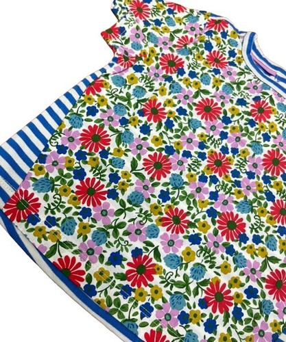 Mini Boden Girl's Short Sleeve Hotchpotch Printed T-Shirt - Multi Spring Floral - Picture 3 of 3