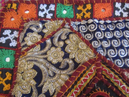 Nuevo Bolso de Mano Bordado Espejado Borlas Multicolor Grande Bolso de Hombro - India - Imagen 5 de 5