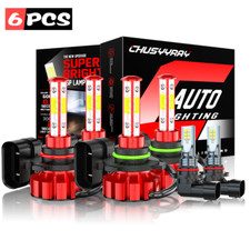 For Jeep Grand Cherokee 99-04 Led Projector Headlights Fog Bulbs Kit 6000k White